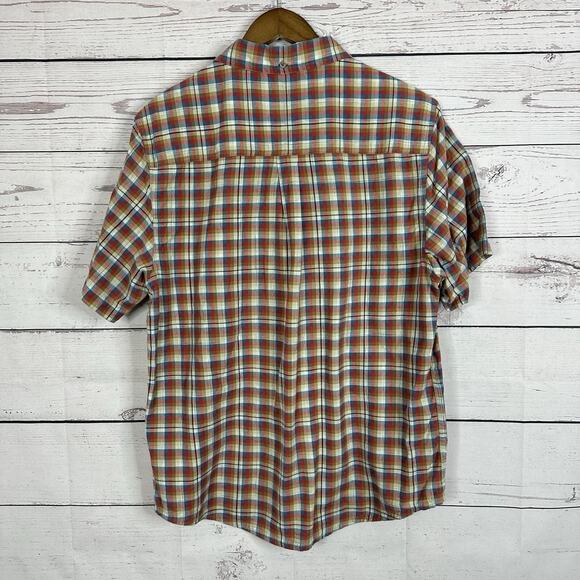 Horny Toad Shirt Mens Large Red Button Plaid Organic Outdoor Breathable Casual - Picture 4 of 11